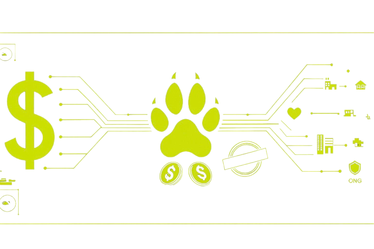 acortados-inmortales-PR nfografía digital en fondo negro que muestra cómo cada dólar se transforma en apoyo a causas animales.